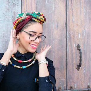 woman smiling with glowing skin